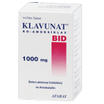 KLAVUNAT BID 1GR 14 TABLET