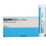 MUCONEX C 600 MG 200 MG 30 EFERVESAN TABLET