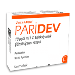 PARIDEV 10 MCG 2 ML IV ENJEKSIYONLUK COZELTI ICEREN AMPUL 2 ML 5 AMPUL