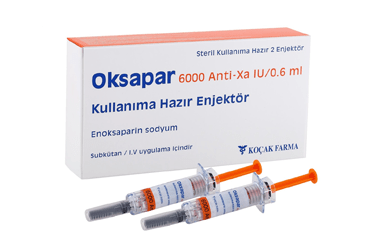 OKSAPAR 6000 ANTI XA IU 06 ML ENJEKSIYONLUK COZELTI ICEREN KULLANIMA HAZIR ENJEKTOR 2 ENJEKTOR kutu görseli